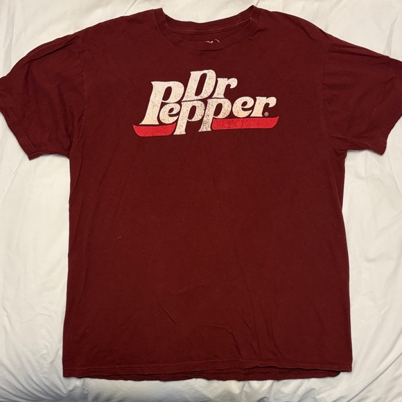 Dr Pepper Tops - Dr Pepper Women's Burgundy Short Sleeve Tee